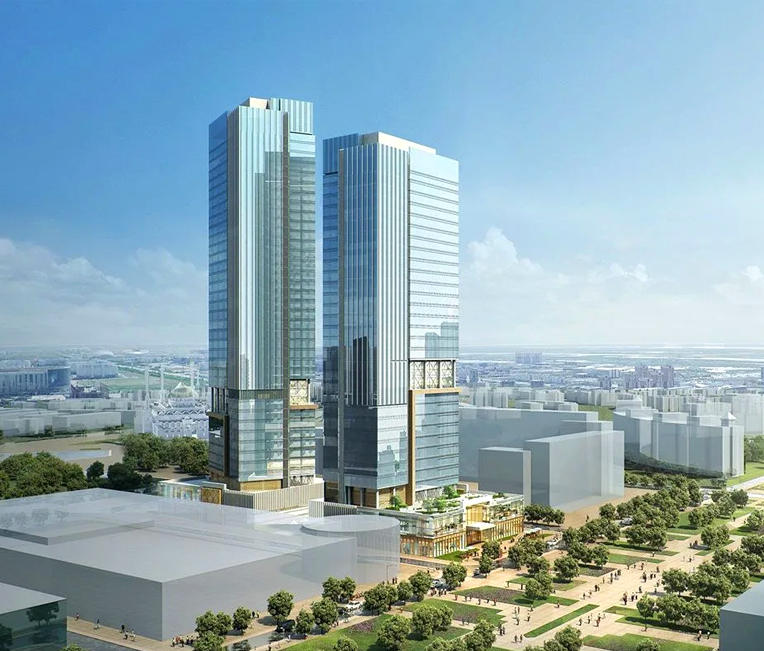 Projekt ocelové konstrukce bloku B města Qiandao Lake Yintai City (obchod Xincheng)